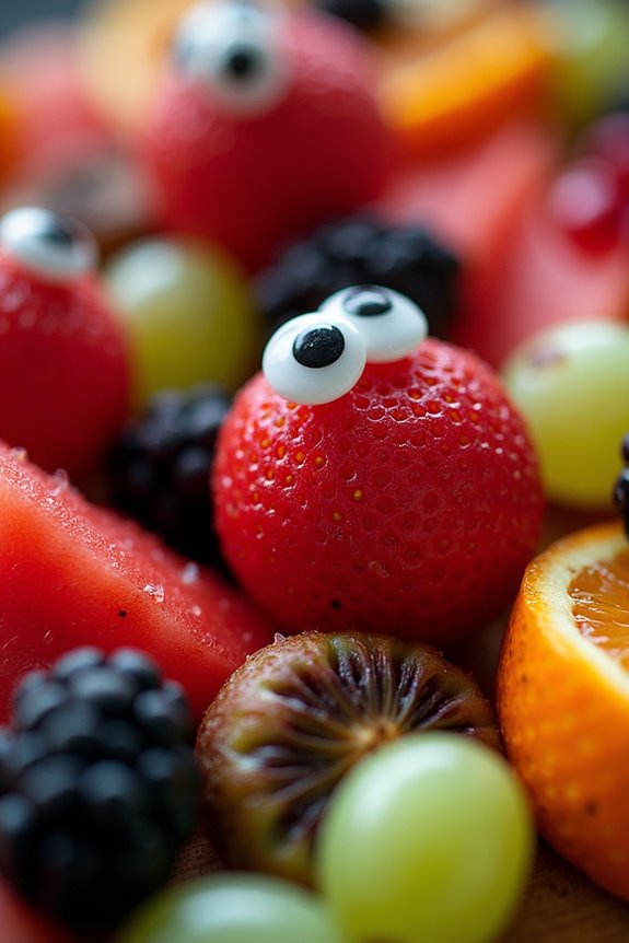 spooky fruit halloween platter