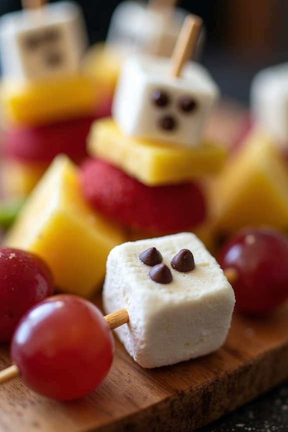 spooky fruit skewers fun