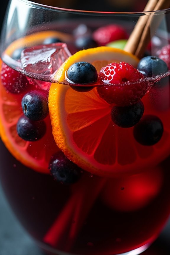 spooky fruity halloween sangria