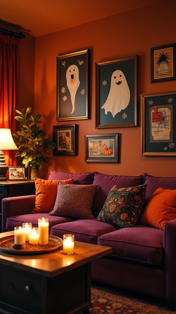 spooky gallery wall decorations