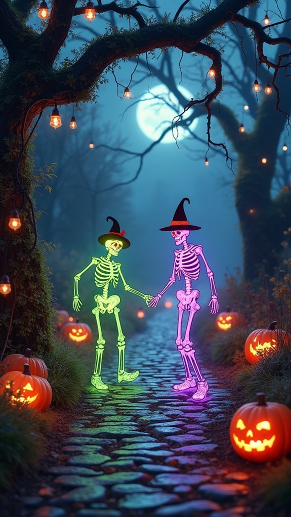 spooky garden halloween decor