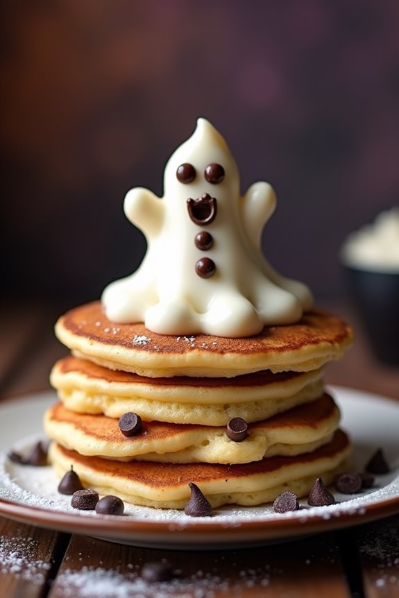 spooky ghost pancake recipe