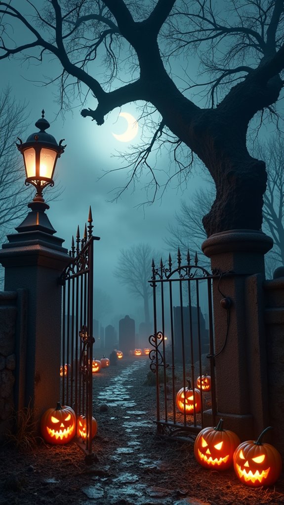 spooky graveyard halloween decorations