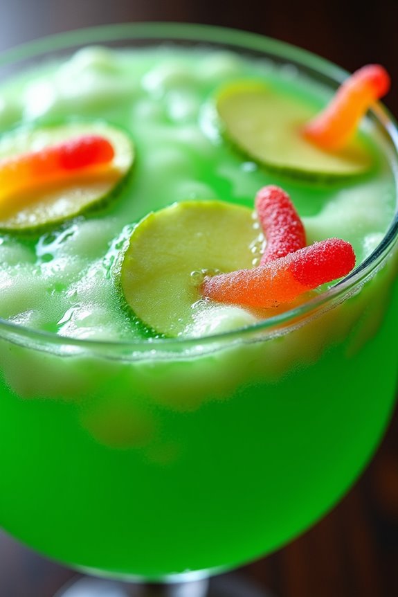 spooky green apple punch