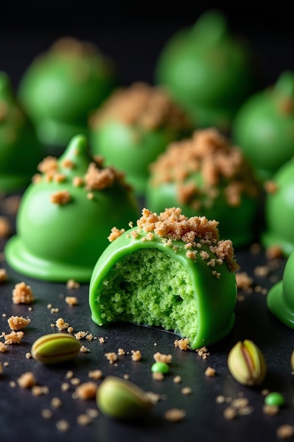 spooky green truffle delights