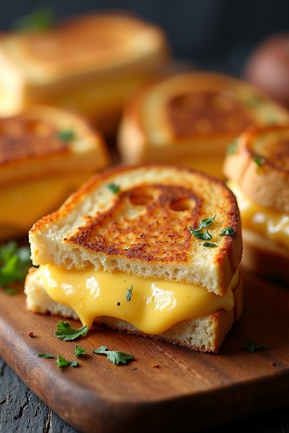 spooky grilled cheese sandwiches