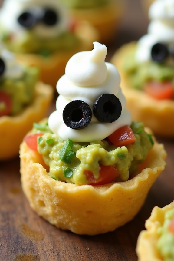 spooky guacamole halloween bites