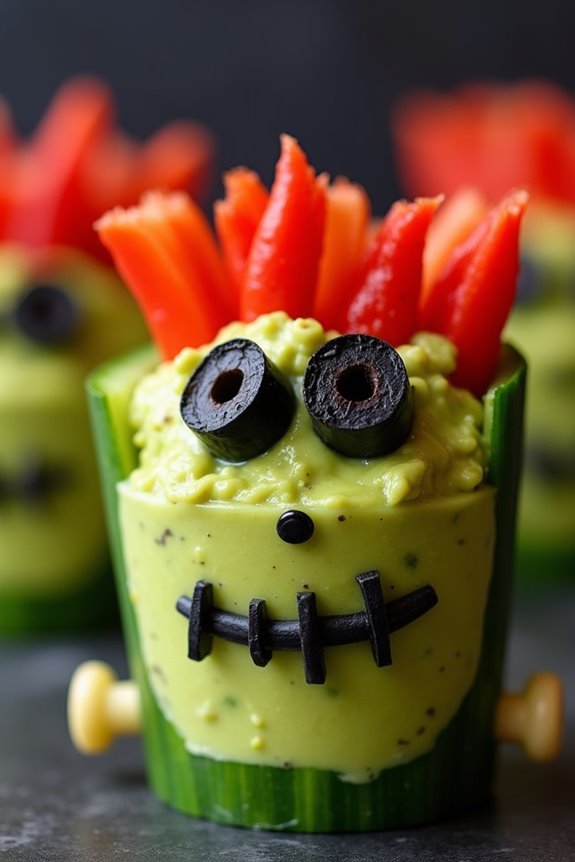 spooky guacamole halloween snacks