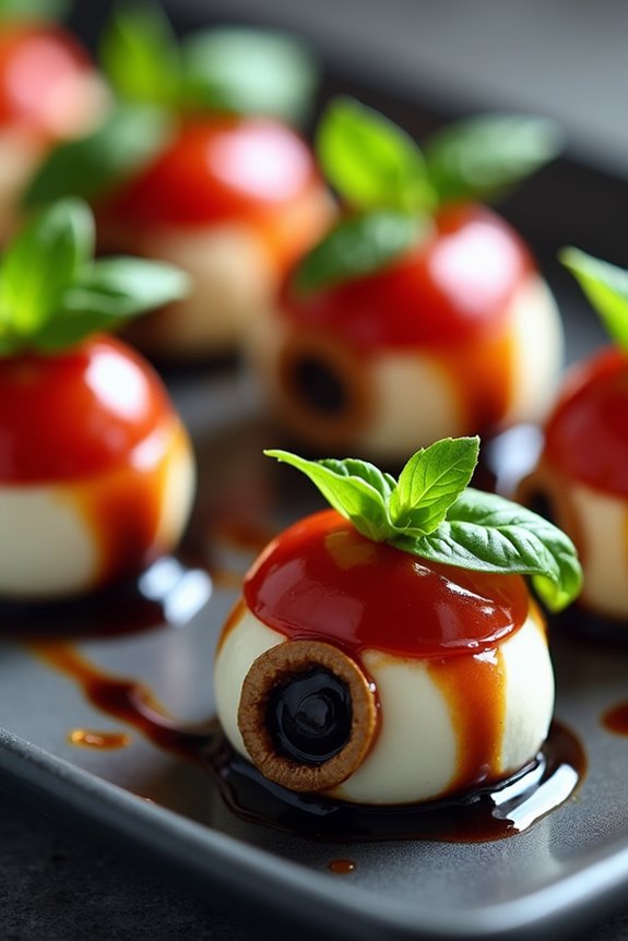 spooky halloween appetizer bites