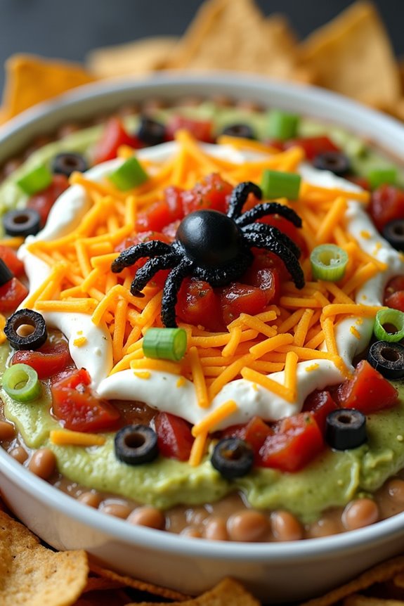 spooky halloween appetizer dip