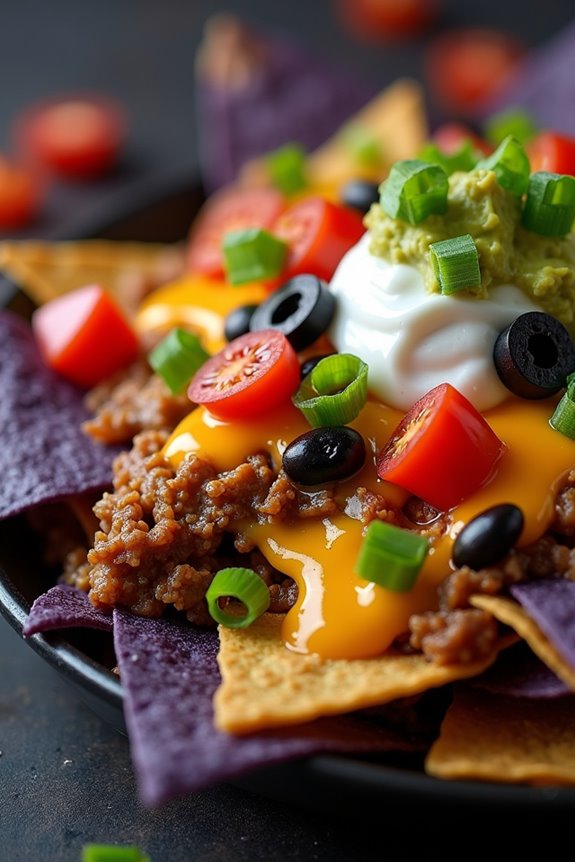 spooky halloween bat wing nachos