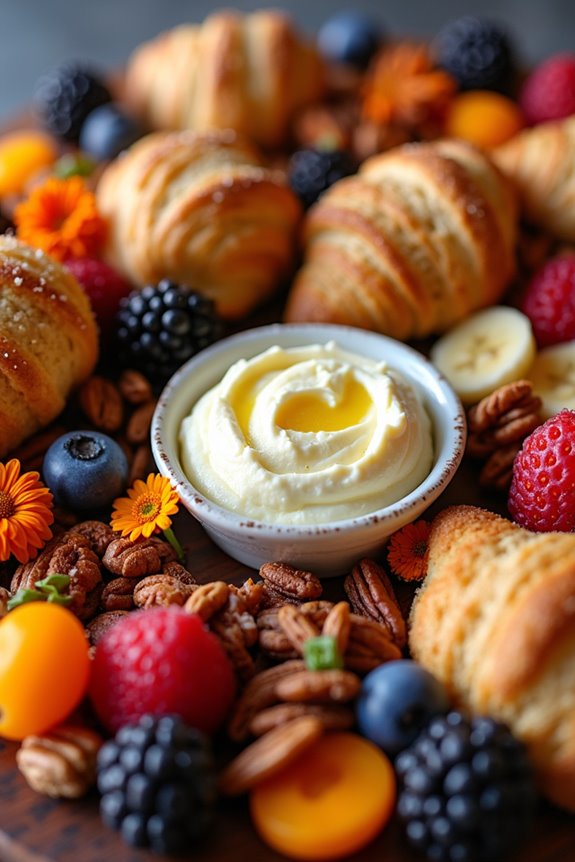 spooky halloween breakfast board
