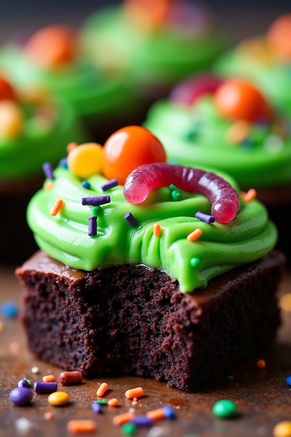 spooky halloween brownie treat