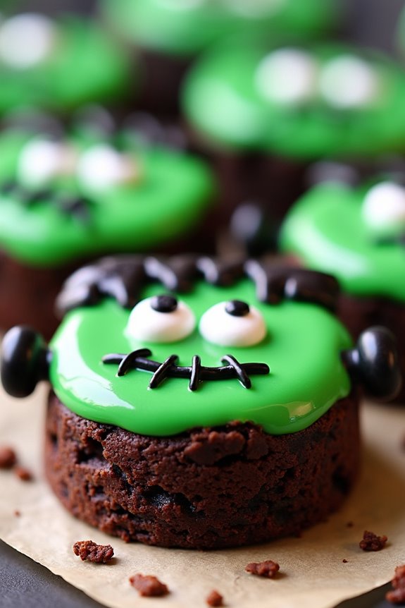 spooky halloween brownie treats