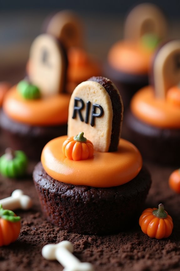 spooky halloween brownie treats