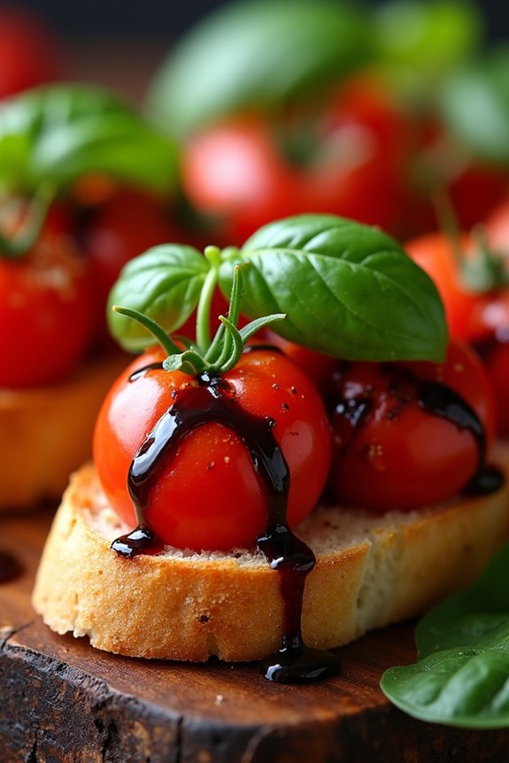 spooky halloween bruschetta appetizer