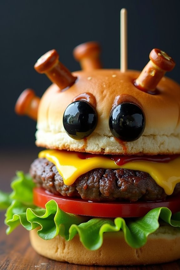 spooky halloween burger recipe