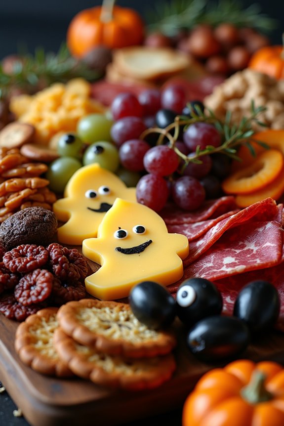 spooky halloween charcuterie board
