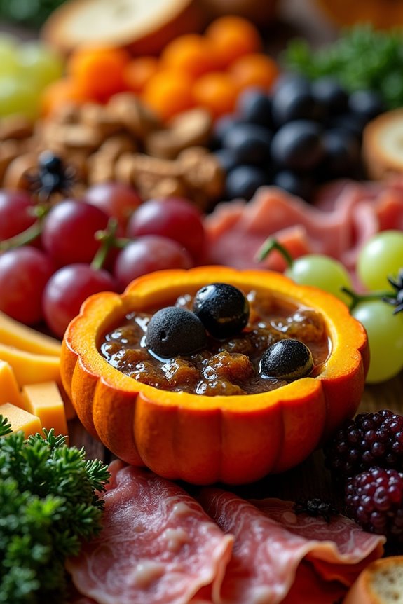 spooky halloween charcuterie board