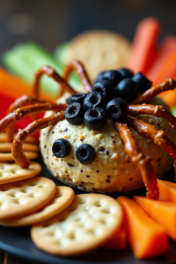 spooky halloween cheese ball