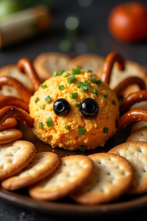 spooky halloween cheese ball