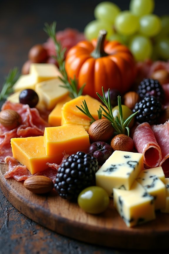 spooky halloween cheese platter