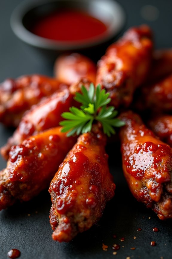 spooky halloween chicken wings