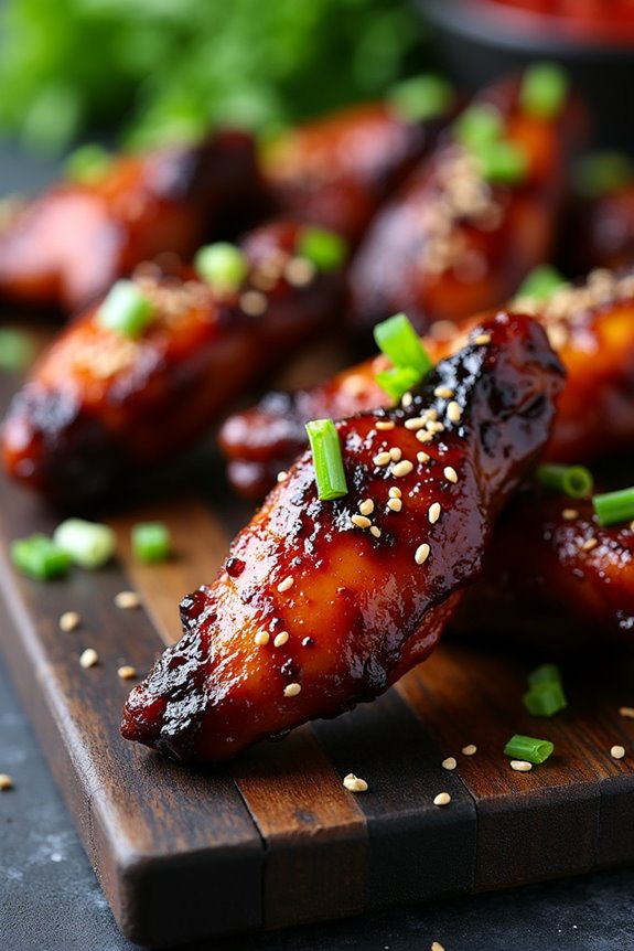 spooky halloween chicken wings
