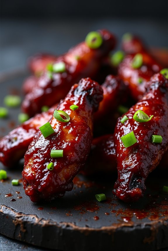spooky halloween chicken wings