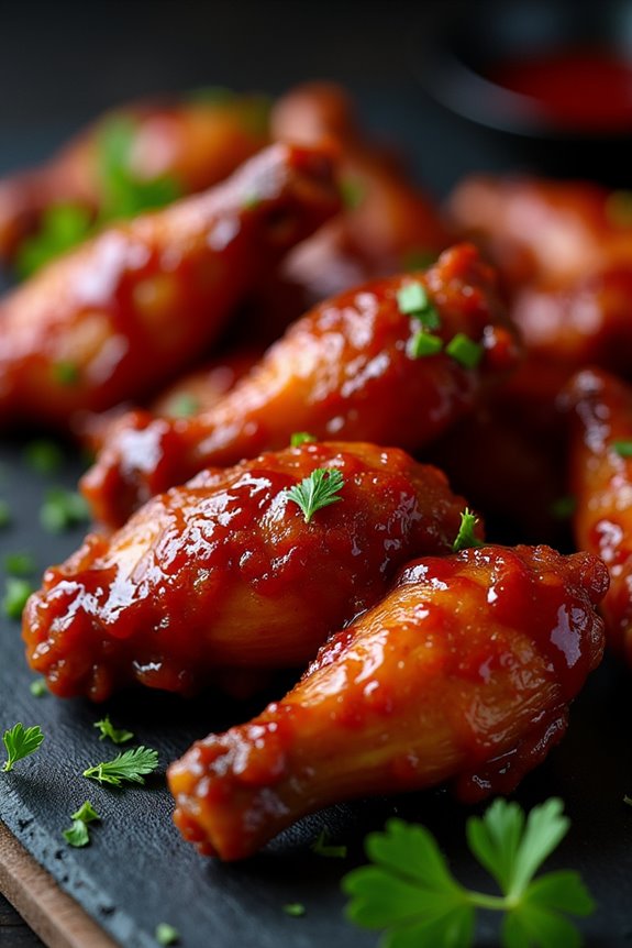 spooky halloween chicken wings