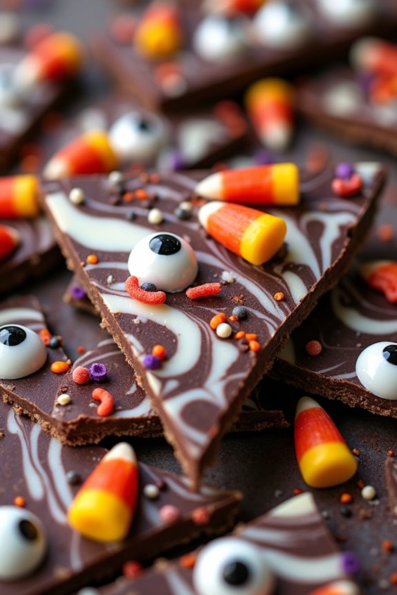 spooky halloween chocolate treat