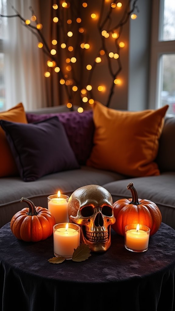spooky halloween coffee table