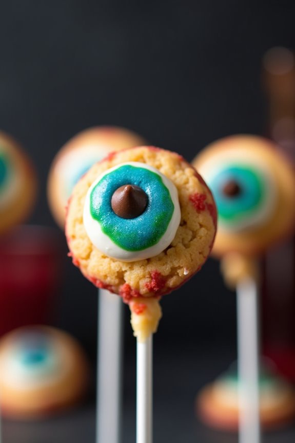spooky halloween eyeball cookies