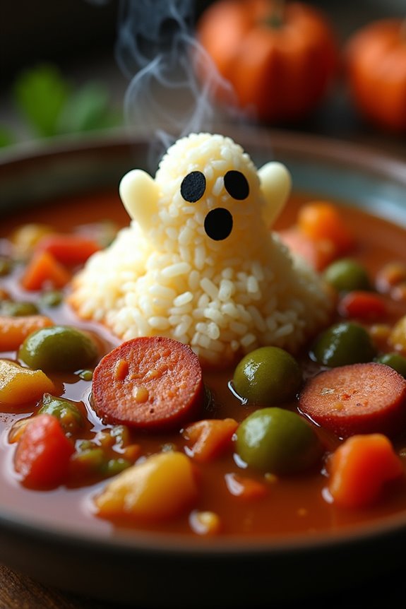 spooky halloween gumbo recipe