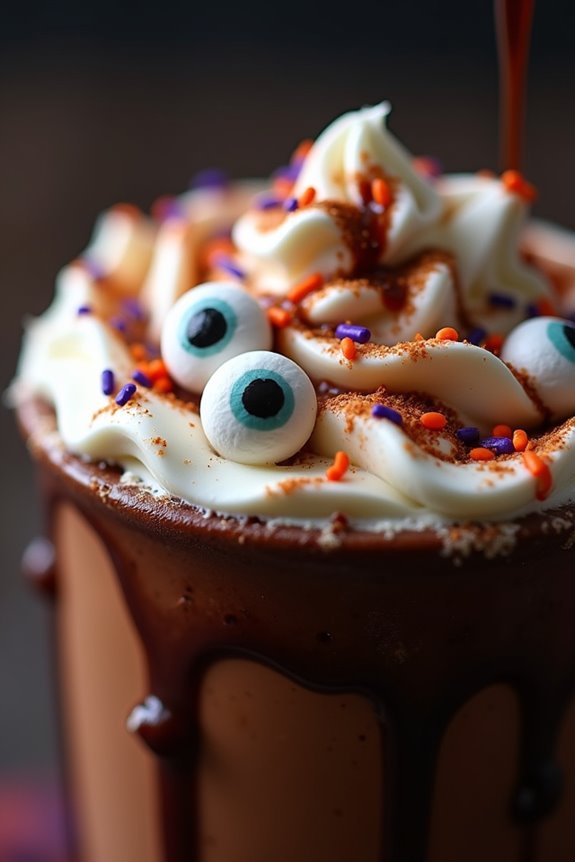 spooky halloween hot chocolate