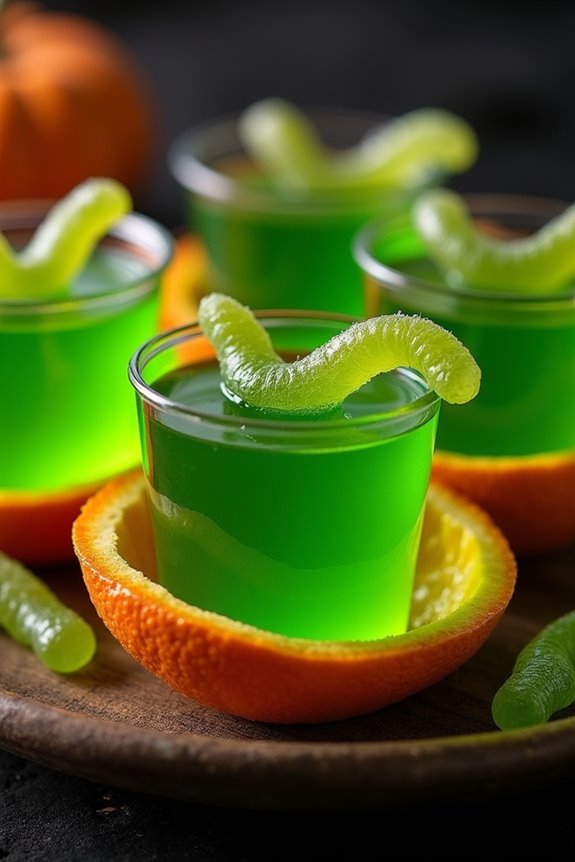 spooky halloween jello shots