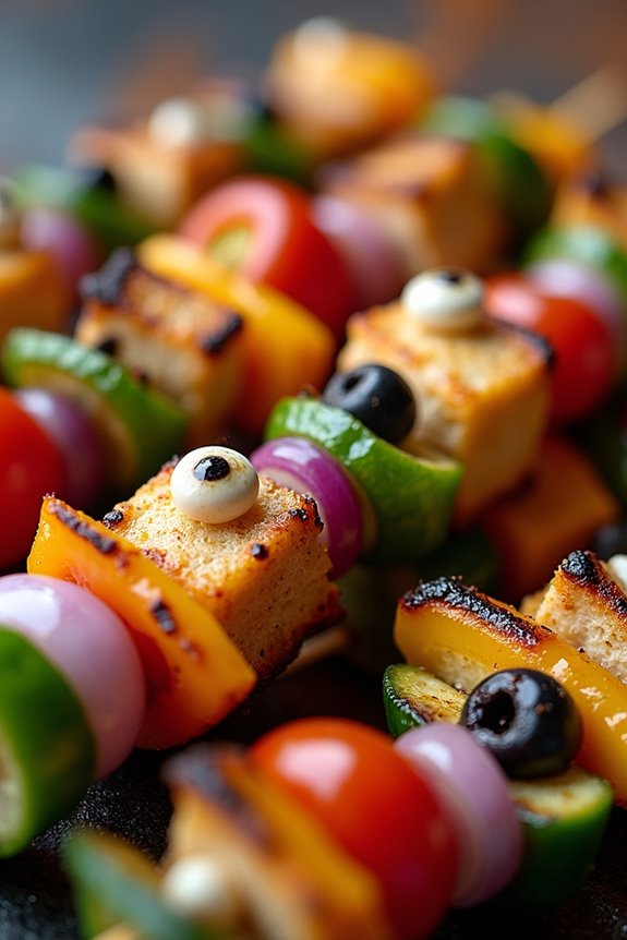 spooky halloween kabob treats