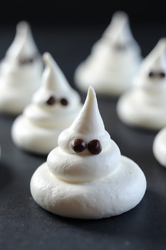 spooky halloween meringue treats