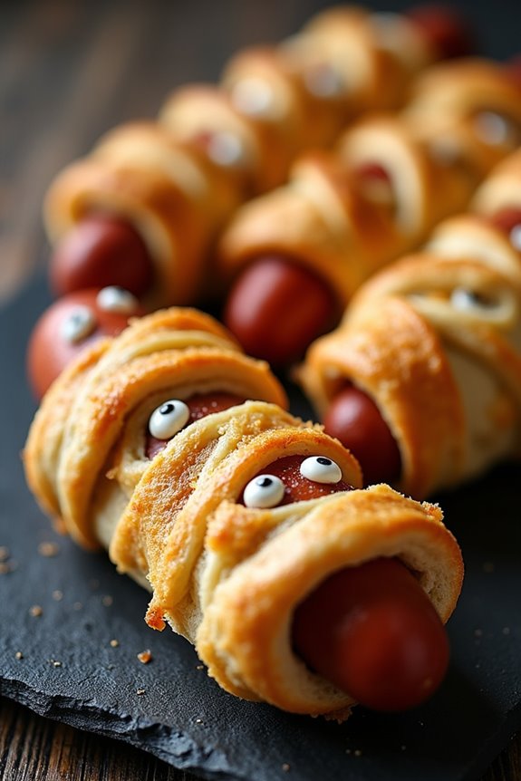 spooky halloween mummy dogs