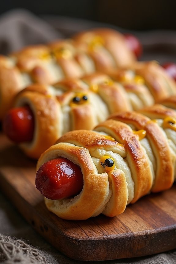 spooky halloween mummy treats