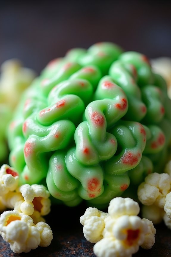 spooky halloween popcorn treat