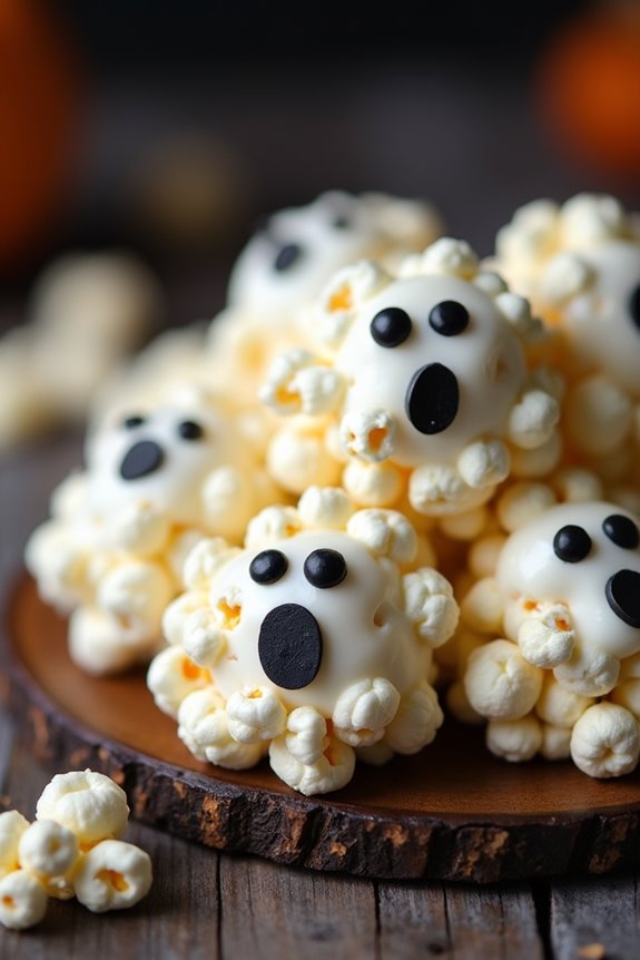 spooky halloween popcorn treats