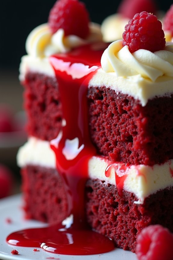spooky halloween red velvet cake