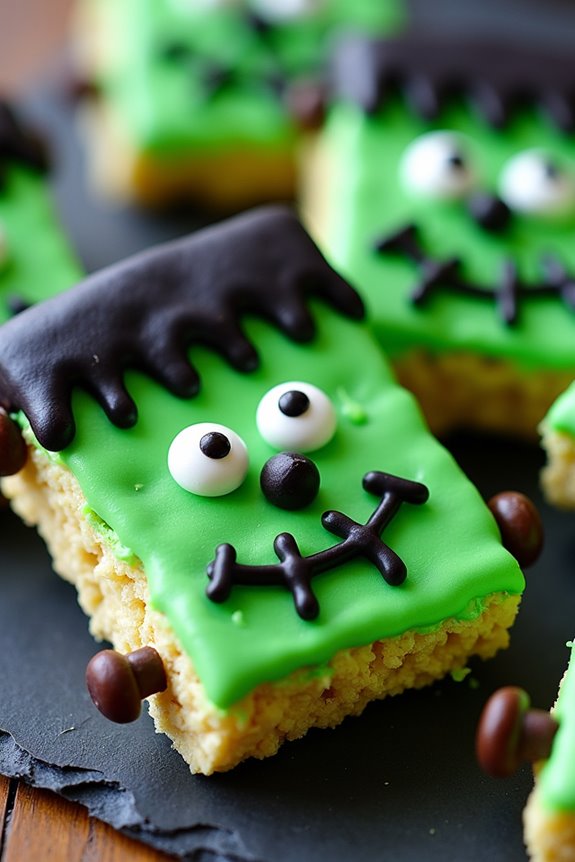 spooky halloween rice krispie treats