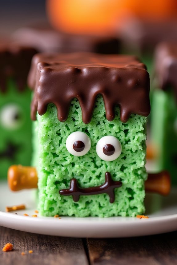 spooky halloween rice treats