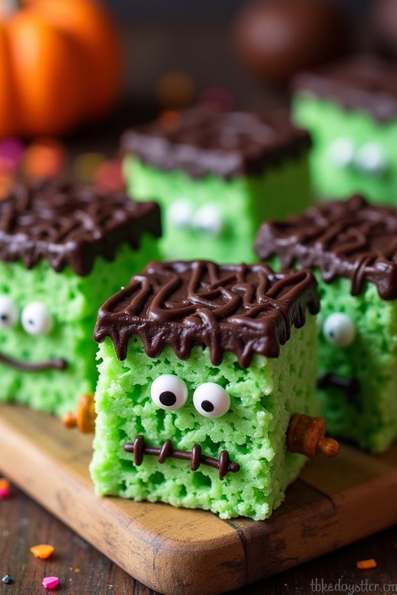 spooky halloween rice treats