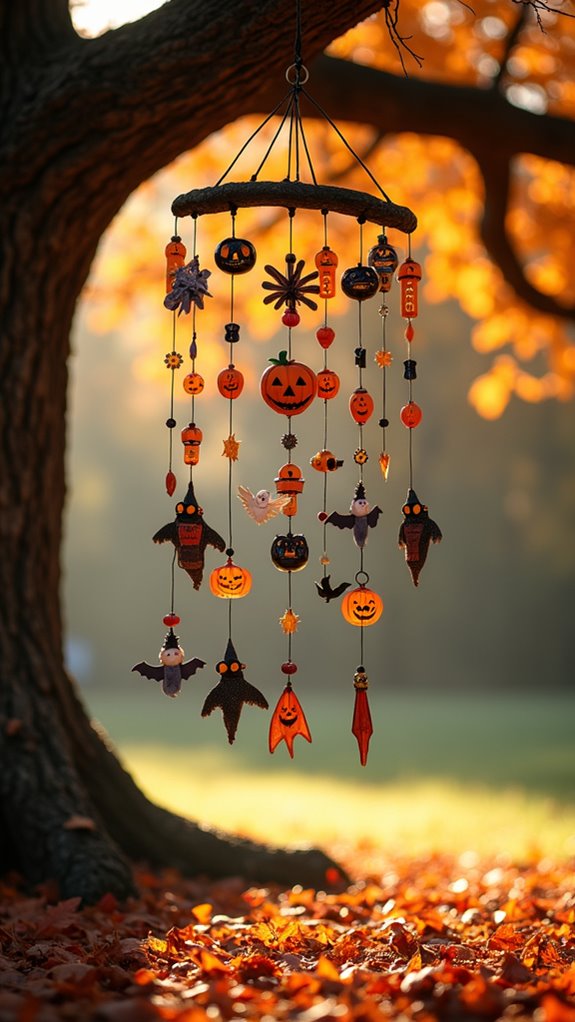 spooky halloween wind chimes