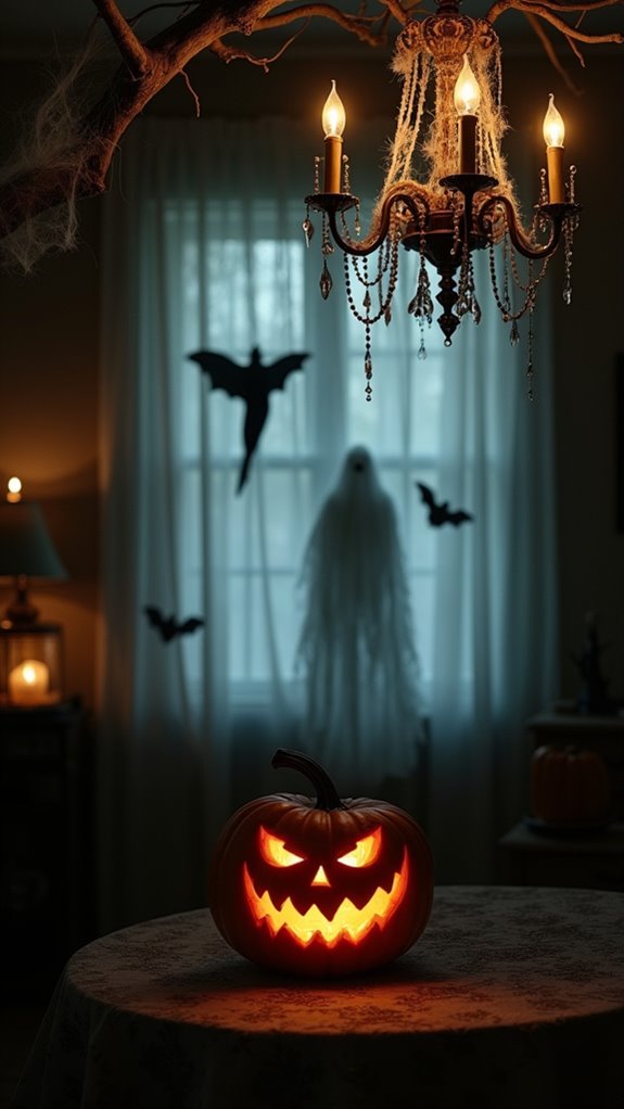 spooky halloween window decorations