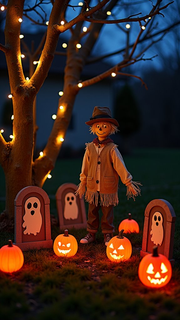 spooky haunted graveyard decorations