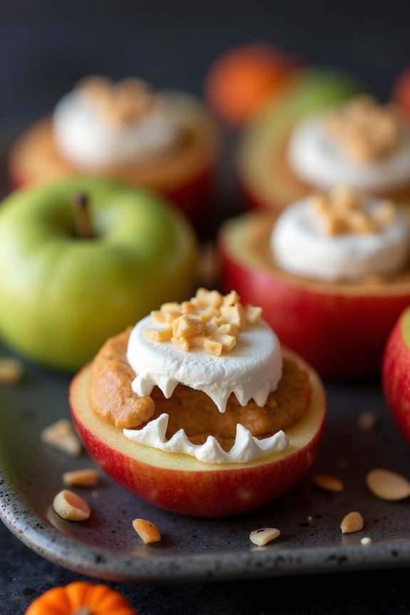 spooky healthy apple treats